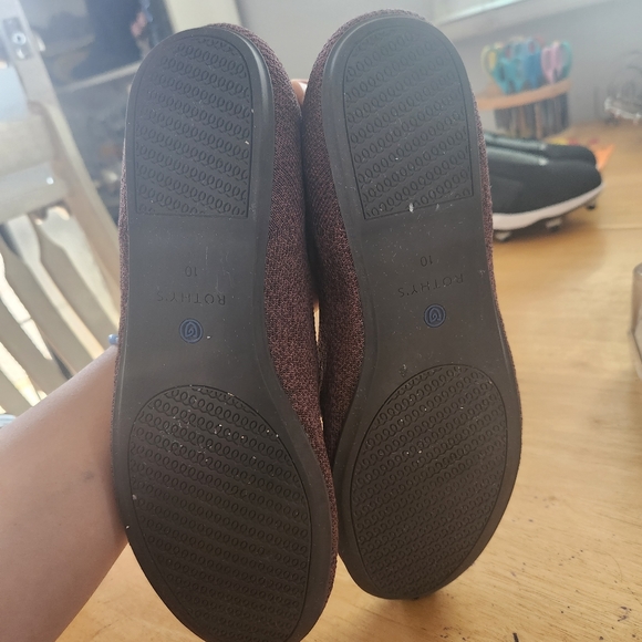 ROTHY'S US 10 The Flat Ballet Shoe Truffle Python Knit Textile round toe - Picture 2 of 8